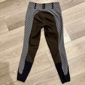Pikeur Candela Print McCrown Suede Full Seat Equestrian Breeches Size 24/6